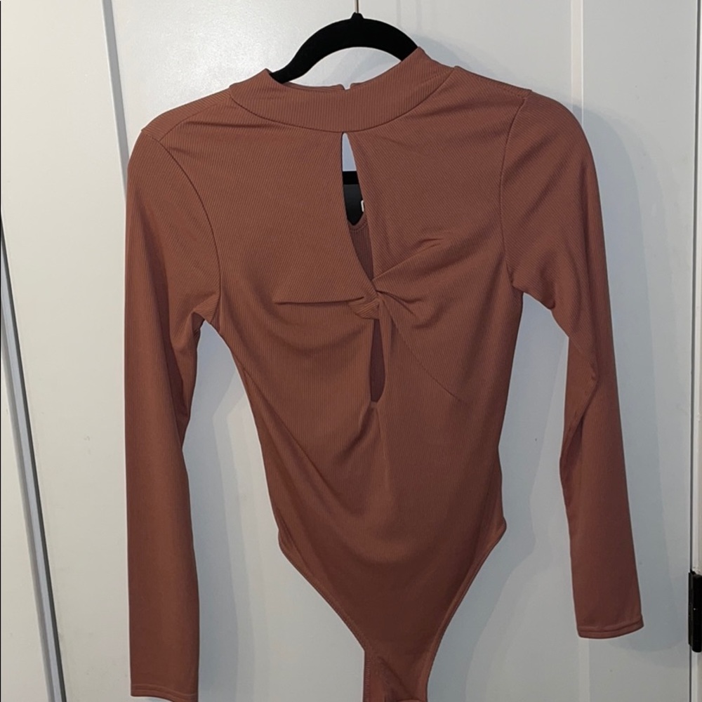 NEW key hole pink body suit